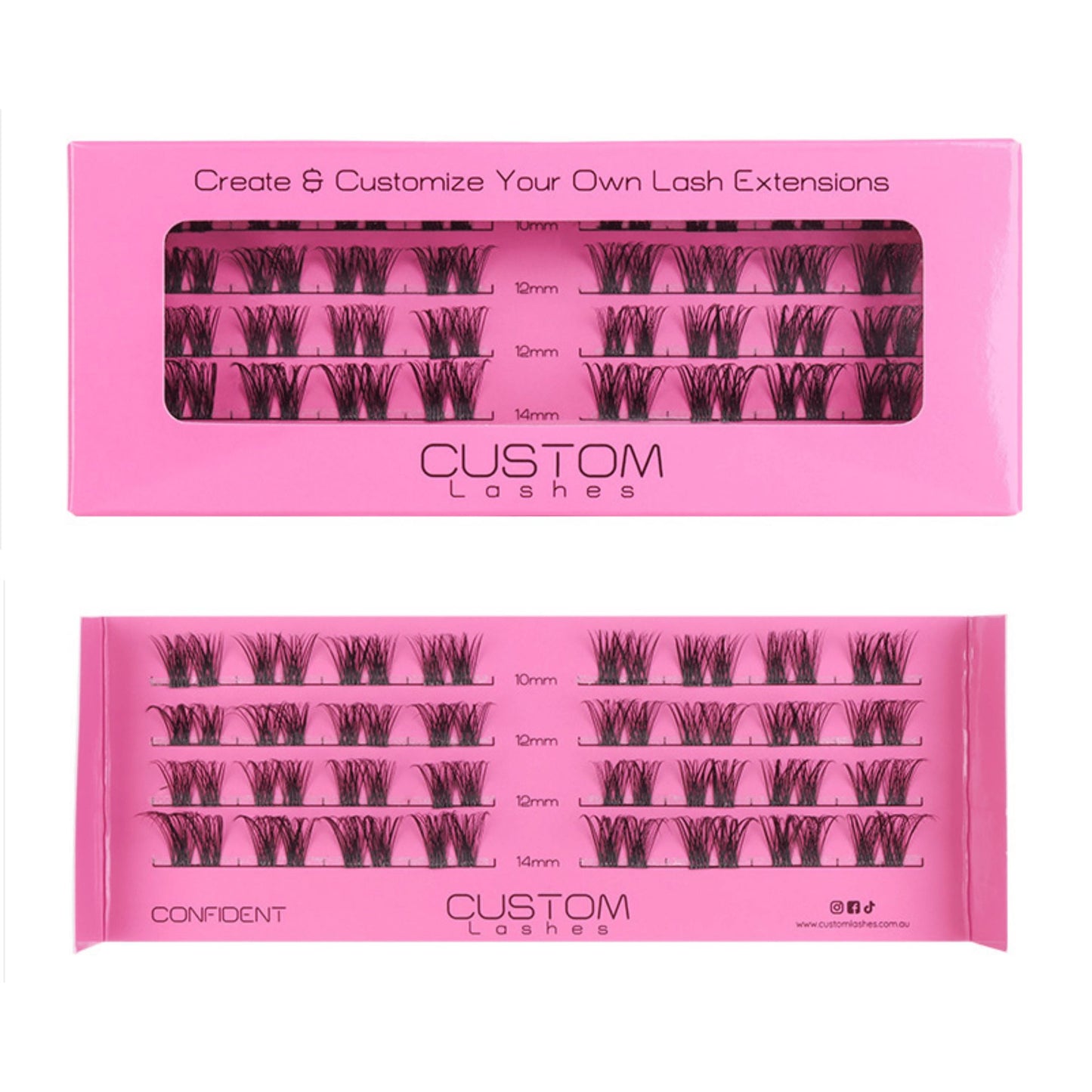 Confident - Tray False Eyelashes Custom Lashes Australia