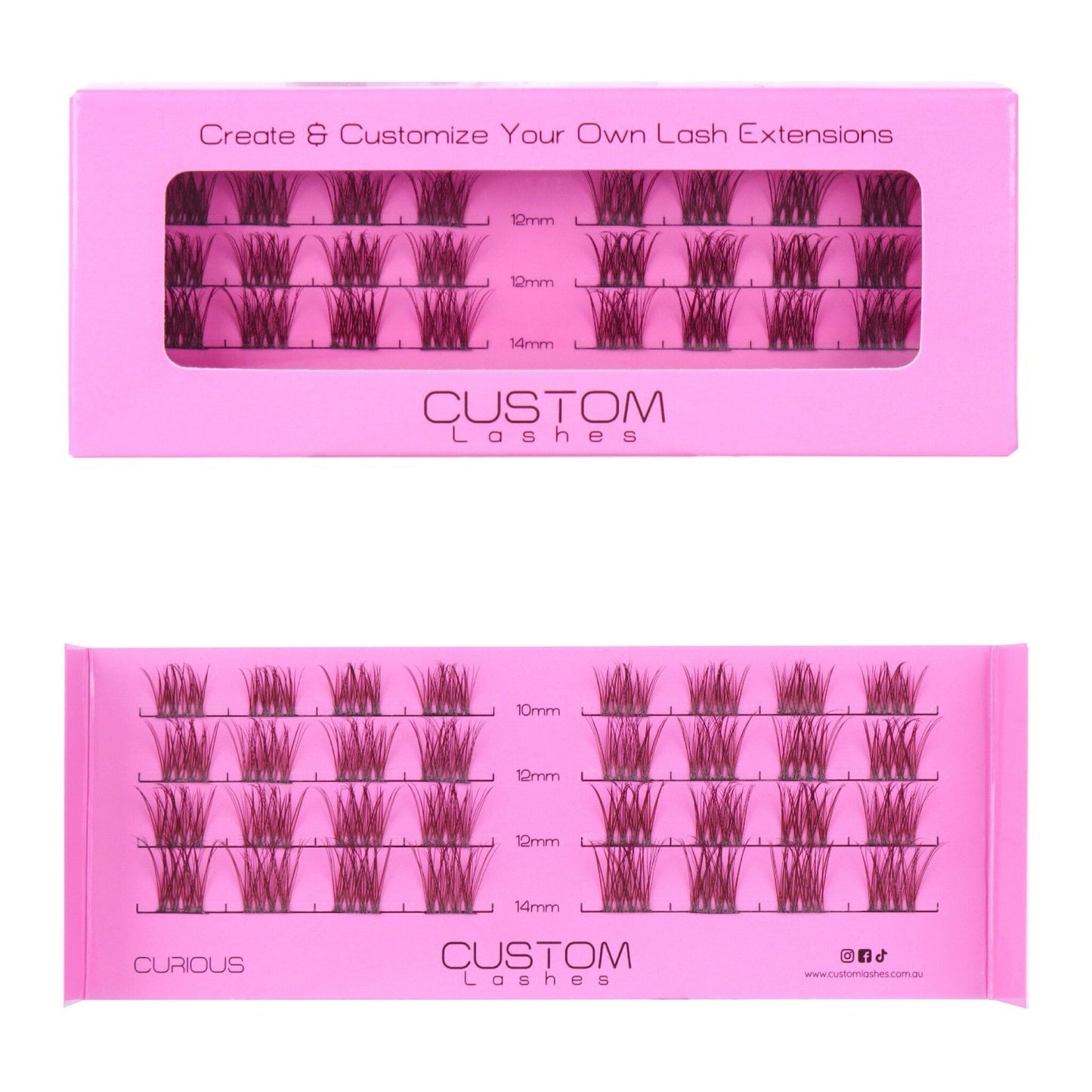 Curious - Tray (Brown) False Eyelashes Custom Lashes Australia 